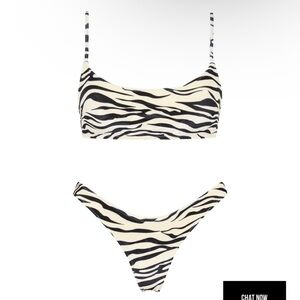 MICA - BRAEZ triangl bikini never worn. Size small top and small bottom